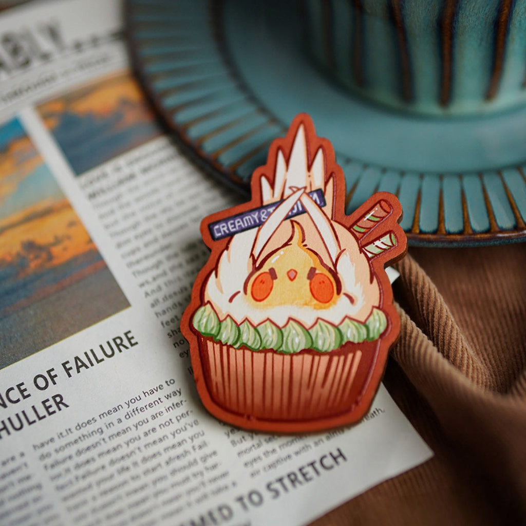 Wooden Parrot Fridge Magnet